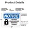 Signmission Lockout Power Before Removing Guards OSHA Notice Sign, Plastic, 18in W x 12in L, 2PK OS-2PACK-NS-P-1218-L-15903 - alternate 2